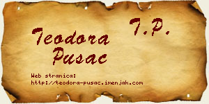 Teodora Pušac vizit kartica